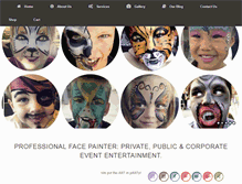 Tablet Screenshot of professionalfacepainter.com